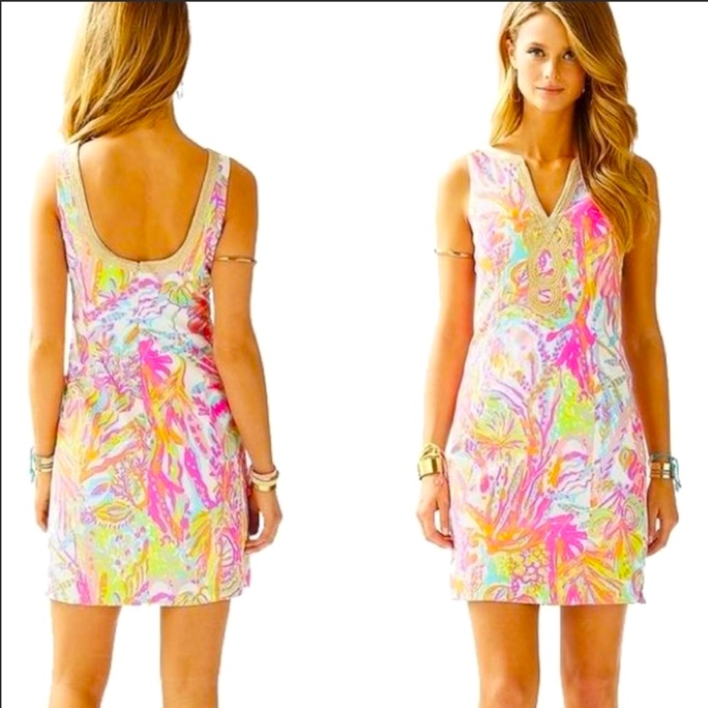 Lilly Pulitzer Janice Shift Dress in “Scuba to Cuba” Style#97405
